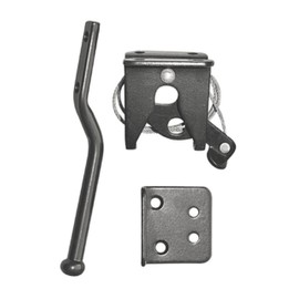 Nuvo Iron LCWSLBLK Spring Loaded Catch w/Adjustable Cable Gate Latch, Black