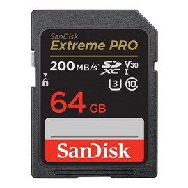 SanDisk 64GB Extreme PRO 200MB/s UHS-I SDXC V30 Memory Card (5-Pack) Bundle with Rugged Memory Storage Carrying Case and 2-in-1 Aluminum Shell OTG Dual Slot SD Card Reader (7 Items)