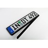 Standard Black Euro License Plate Holder - Universal Mounting Frame/Bracket