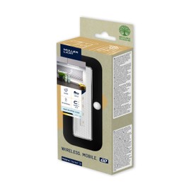 Müller-Licht Mobina Sensor 15 LED Batterieleuchte Orientierunglicht Nachtlicht, 15cm Länge, neutralweiß 4000K, 1.5W, wiederaufladbar per USB, selbstklebend, schwarz