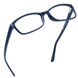 LifeArt Blue Light Blocking Glasses, Anti Eyestrain, Computer Reading Glasses, Gaming Glasses, TV Glasses for Women Men, Anti Glare (Navy, 1.25 Magnification)