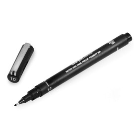 Uni Pin Fineliner Drawing Pen - Black Ink - 1.0mm Nib - Pack of 12