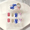 24pcs Independence Day Nail Short Press on Nails Artificial Square