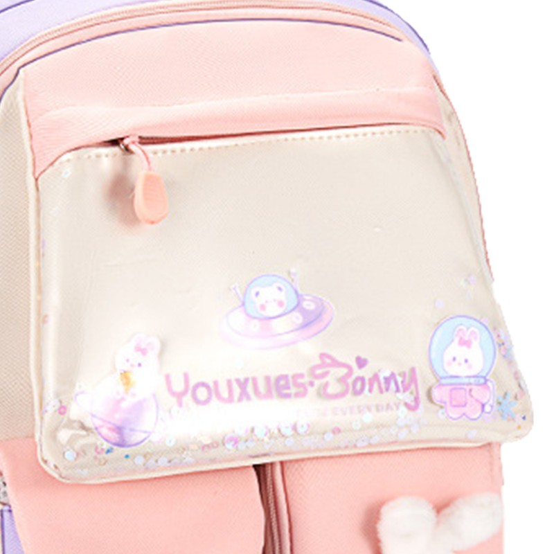 Kids Backpack Soft Comfortable Multi Layer Large Capacity Oxford Fabric