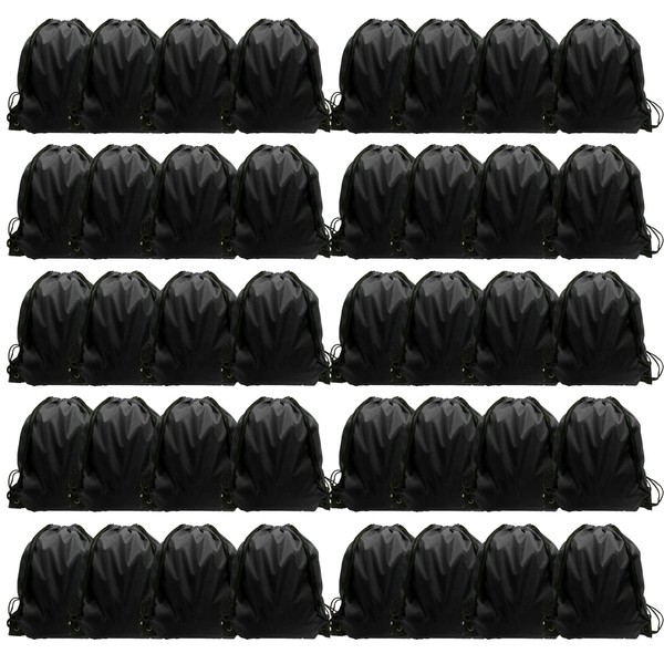 GoodtoU Drawstring Backpack Bulk, 40 Pcs Draw String Bags Cinch