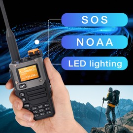 Walkie Talkie, Long Range, Two Way Radio, NOAA, Fast Frequency Copying, Flashlight, Long Battery, Type-C and Dock Charging, Suitable for Outdoor Adventurers and Campers (2 Packs)