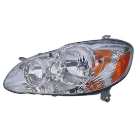 Left Driver Side Headlight Assembly - Compatible with 2005-2008 Toyota Corolla CE, LE