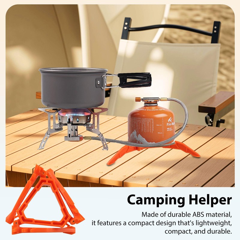 2Pcs Gas Canister Stand Tripod, Foldable Camping Stove Stand, Gas