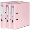 OFFICE CENTRE 3X Pastel Pink A4 Large 75mm Lever Arch