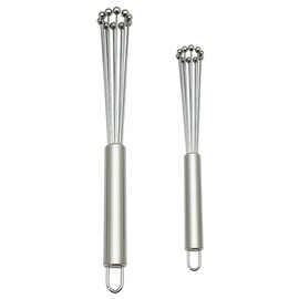 Edelstahl Rührbesen, 2 Stück Handschneebesen, Küche Schneebesen, Schneebesen Klein, 10 Zoll und 12 Zoll Edelstahl Schneebesen Schneebesen, für Kochen, Mischen, Schneebesen, Schlagen, Rühren