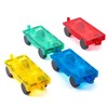 Gemmicc 4 PCS Magnetic Car Set,Magnet Construction Vehicle,Magnet Car Truck
