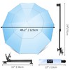 XLINGZA UPF 50+ Beach Umbrella with Adjustable Universal Clamp