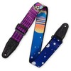 Levy's MPD2-119 2” Wide Polyester Guitar Strap with Cyber Cat