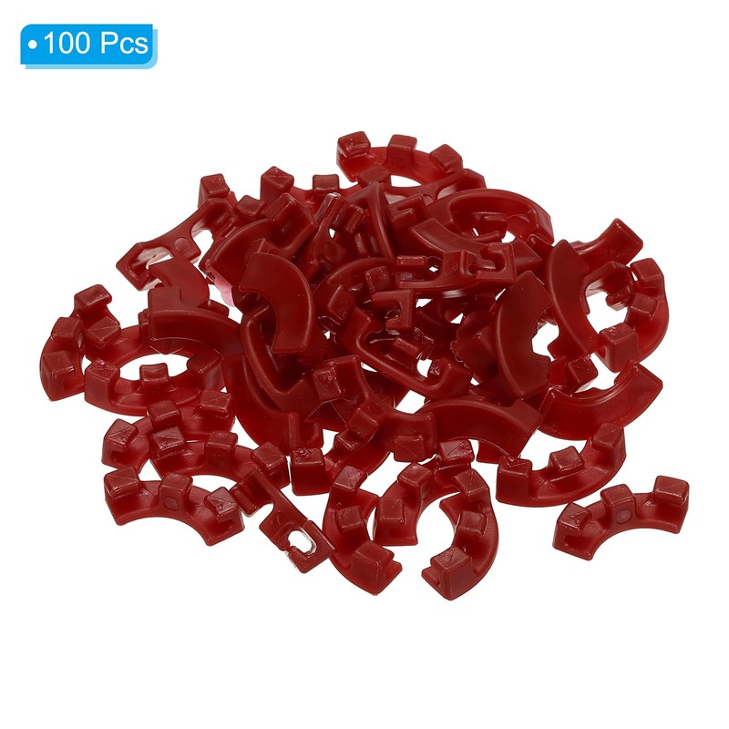 PATIKIL 90 Degree Plant Ties, 100 Pieces Plastic Plant Training