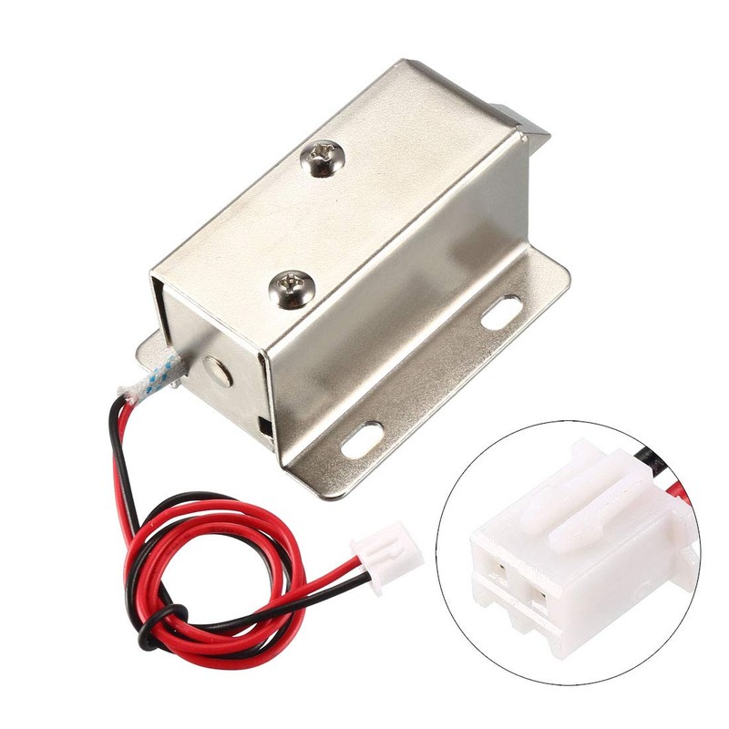 uxcell DC 12V 0.6A 11.4mm Electromagnetic Solenoid Lock Assembly for