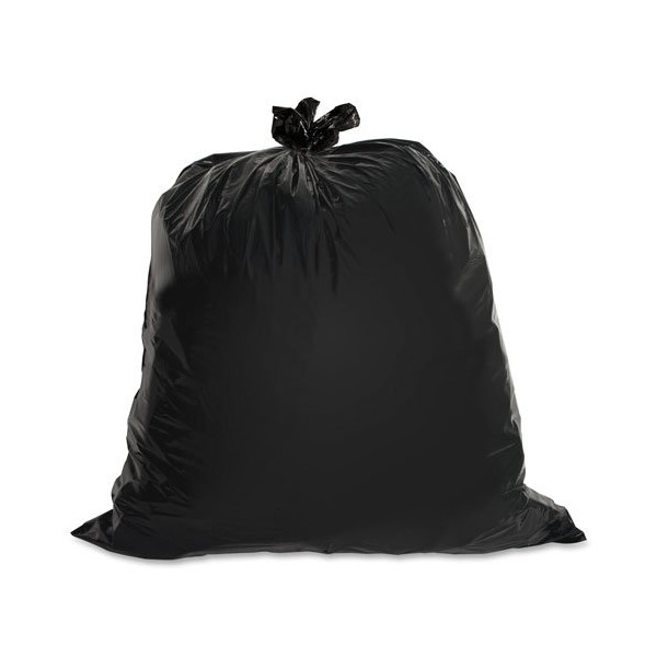 Heavy-Duty Trash Bags, 1.5 Mil, 40-45 Gallon, 50/BX, Black, Sold as 1 Box