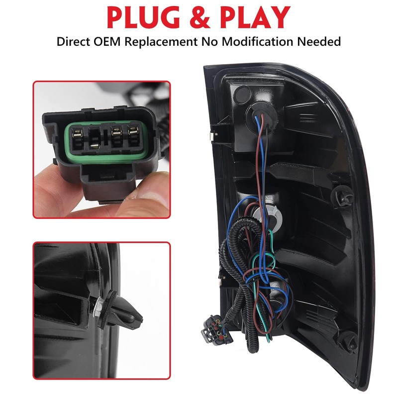 Huray Taillight For 2007-2013 Chevy Silverado Replacement Driver Side and