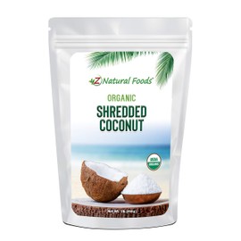 Organic Shredded Coconut - Unsweetened Macaroon Cut - Finely Cut Dried Flakes For Baking, Snacks, & Recipes - Raw, Vegan, Gluten Free, Non GMO - 1 lb