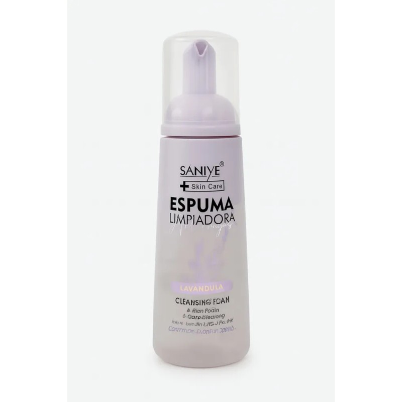 Espuma Limpiadora Hidratante Facial 200ml Lavandula Saniye Mixta Día/noche