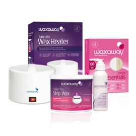 Waxaway Salon Professional Shimmer Sweet Rosie Strip Wax 400 ml Total Body Hair Removal and Salon Quality Results from the Comfort of your own Home