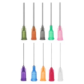 PATIKIL Blunt Tip Dispensing Needles Different Gauge, 10 Pcs 1 Inch Industrial Liquid Dispenser Needle with Lure Lock for Refilling Liquid Ink Adhesive Glue, Multicolored