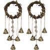 Witch Bells for Home Protection, 2Pack Handmade Witch Wind Chimes