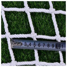 White Nylon Rope Multi-Purpose Safety Net for Children, Climbing Mesh Rope Woven Balcony Railing Net Stair Railing Children's Games Indoor Decoration(Size:1X2M(3X7FT),Color:white)