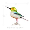 Tooarts Too-arts Tiny Bird Glass Sculpture Ornament Bird Figurine Hand