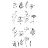 Sizzix Set di 17 timbri trasparenti Garden Botanicals di Lisa