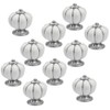 10 Pcs White Ceramic Pumpkin Knobs Cabinet and Furniture Round