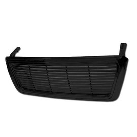 Black Horizontal Billet Style Front Hood Bumper Grill Grille Abs Ford F150