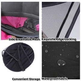 Pram Sun Shade – Universal Baby Stroller Sun Shade Cover UPF50+ | Waterproof & Windproof Canopy | Foldable, Adjustable Sun Shade for Pram | Anti-UV Infant Pushchair Visor for Outdoor Protection
