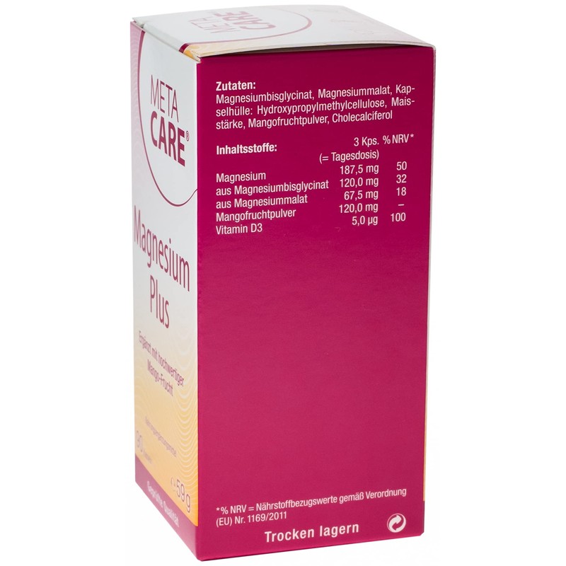 META CARE Magnesium Plus - Highly Bioavailable Magnesium - Supplemented