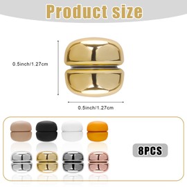 8pcs Hijab Magnetic Pins, Multi-Purpose Pinless Scarf Magnets No-Snag Brooch Pin, Hijab Clips, Strong Magnetic Scarf Clasp for Muslin Women Scarves Shirt Dress Clothing (Gray Gift Box)