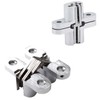 LERT Zinc Alloy Cross Hinge, Invisible Cross Hinge for Folding/Hidden