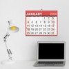 2026 Wall Calendar Easy View Month to View Red -