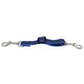 Herm. Sprenger Prong Collar Safety Clip with Reflective Stripes 6"-8" - Pack of 1 Dog Leash Safety Strap - Enhanced Durability for Secure Leash Connection - Ideal for Safe Walk and Training (Blue)