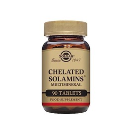 Solgar Chelated Solamins Multimineral Tablets - Pack of 90 - Calcium, Iron, Magnesium and Zinc - with Enzymes That Support Life Sustaining Functions - Vegan, Kosher and Gluten-Free