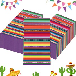 80Pcs Mexican Fiesta Guest Napkins Colorful Disposable Dinner Paper Towels Mexico Party Napkin for Taco Party Cinco de Mayo Fiesta Tableware Birthday Baby Shower Party Decorations