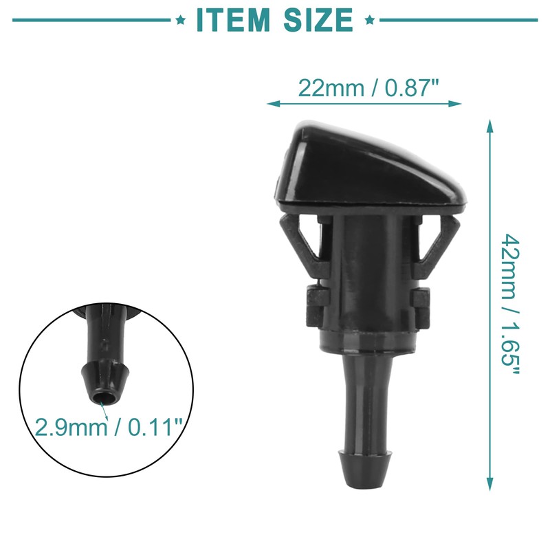 ACROPIX 05303834AB Windshield Window Washer Sprayer Nozzle Fit for Jeep