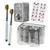 Toothbrush Holders Combo Set for Bathroom，Stylish Wall Mounted Toothbrush Holder