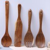 ccHuDE 2 Pcs Wooden Salad Servers Salad Serving Forks Wood