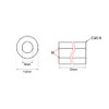 sourcing map Bearing Sleeve 8mm Bore x 12mm OD x