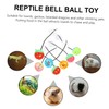 Levemolo Replaceable Reptile Toys 7pcs Bearded Dragon Bell Balls Interesting