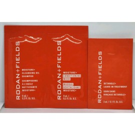 Rodan + Fields Moisture + Hair Regimen 3 Piece Sample Travel Pack New Sealed