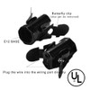 E12 candelabra socket,TWDRTDD Black 3-Pack Candelabra Base Lamp Holder Light