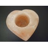 Rock Salt Tea Light Holder in Heart Shape