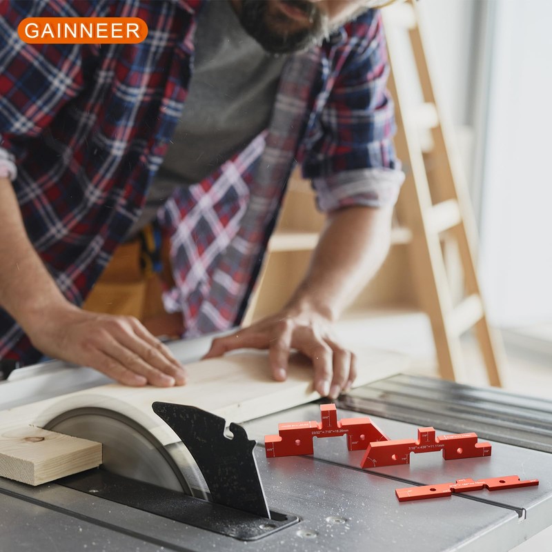 GAINNEER Router Table Setup Bars - 14 Pcs Precision Woodworking