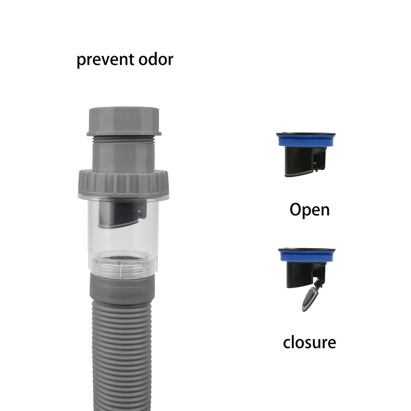 Leirsdam 1-1/4" Expandable Flexible Universal Drain, Odor Resistant Universal Washbasin