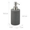 Relaxdays Soap Dispenser 180ml Refillable Bathroom Toilet Kitchen Liquid Soap